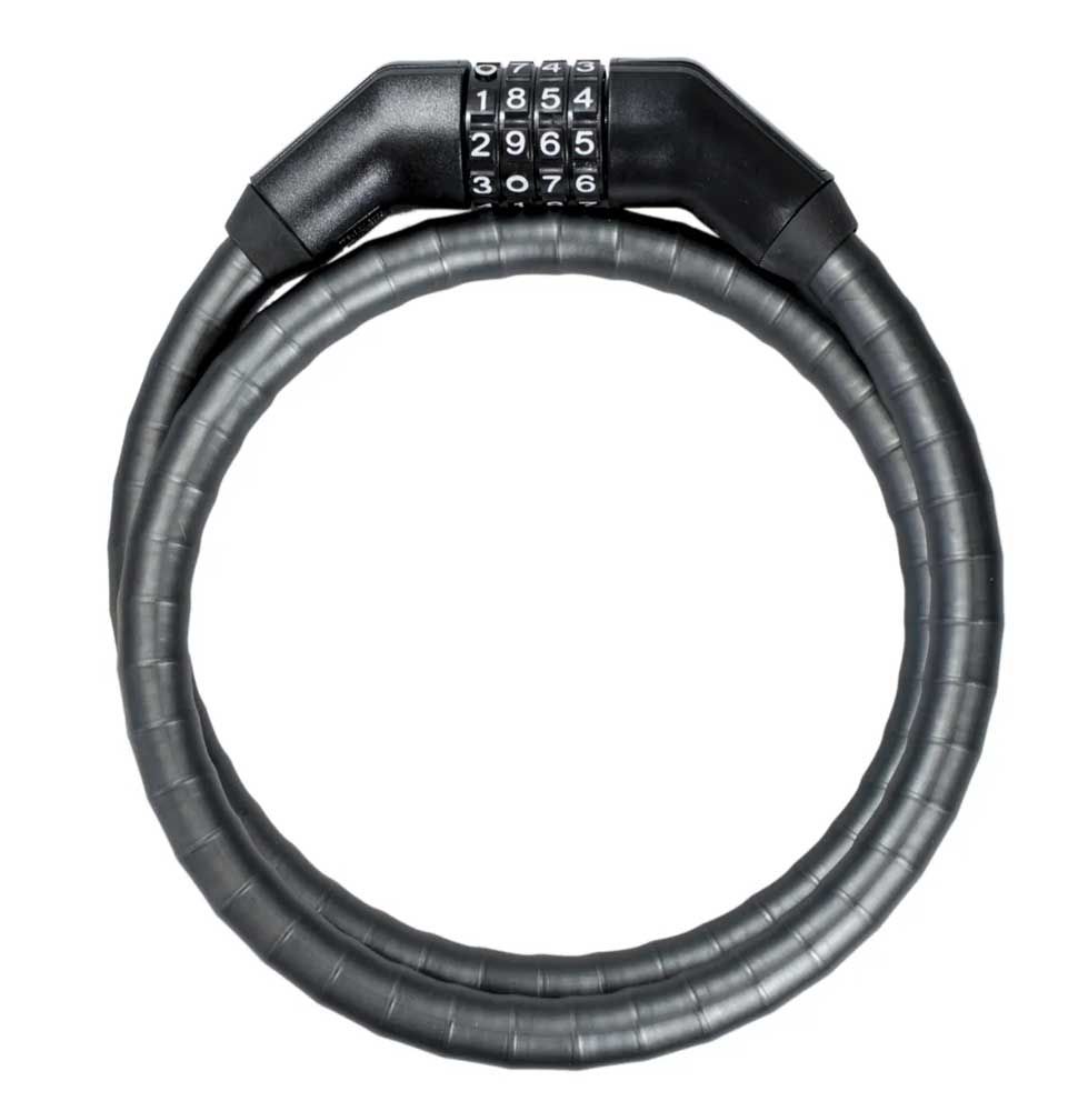 Trelock pk pantserkabelslot code 260 100 15mm zwart