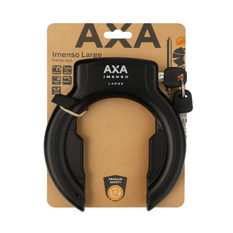 Axa ringslot imenso large retractable - zwart