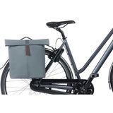 Basil dubbele fietstas city mik 28-32 liter - graphite blue