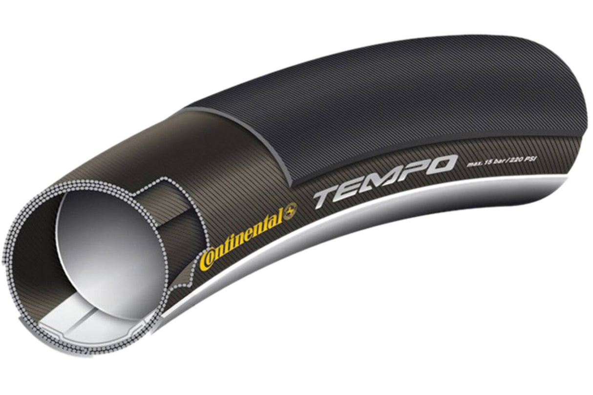 Continental Tempo II Tubular Band 700x22C Zwart