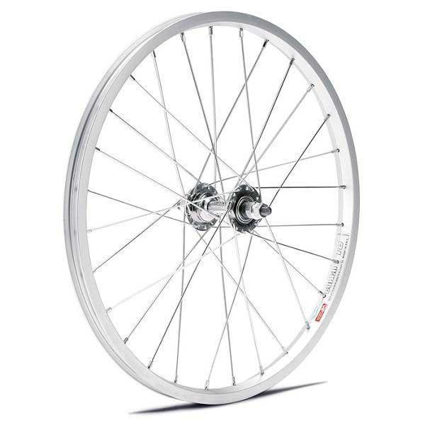 Hzb voorwiel 20 inch etrto 406 aluminium zilver vaste as