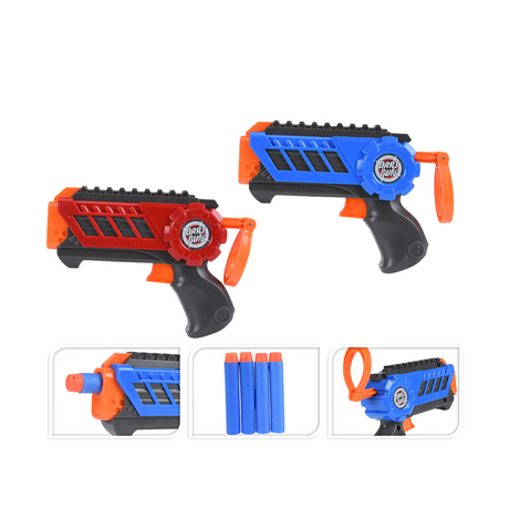 Dart gun set met 8 darts 13cm