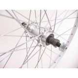 Achterwiel 28 x 1 4 zac19 freewheel vast - zilver