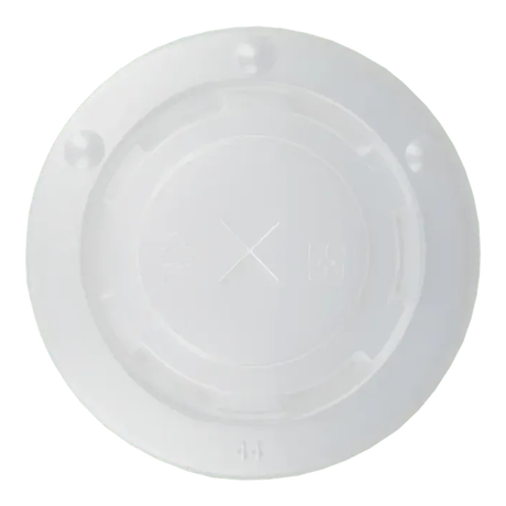 Deksel milkshakebeker plat met kruis 90mm plastic (50 stuks)