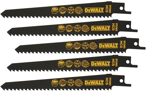Dewalt accessoires reciprozaagblad hcs 152x4,2mm hout en kunststof, snel met fijne afwerking - dt2362-qz