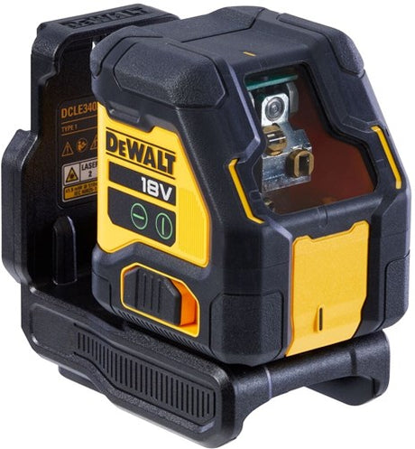Dewalt dcle34021n-xj accu kruislijnlaser groen 18v xr zonder accu's en lader in t-stak - dcle34021n-xj