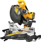 Dewalt dcs781x2-qw 54v xr flexvolt afkort- verstekzaag | 305mm | 2x 9.0ah accu + snellader - dcs781x2-qw