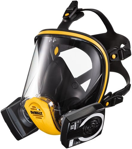 Dewalt dxir1ffmlp3 lichtgewicht herbruikbaar volgelaatsmasker met p3 filters | maat l - dxir1ffmlp3