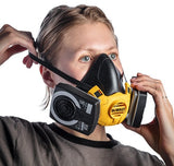 Dewalt dxir1hmmp3 lichtgewicht halfgelaatsmasker met p3 filters | maat m - dxir1hmmp3