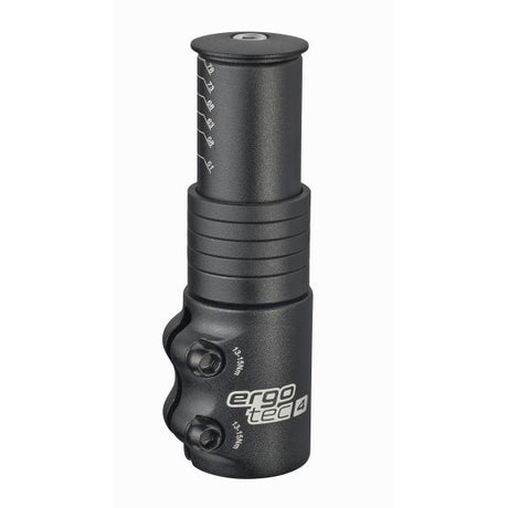 Stuurpen verlenger Ergotec Ahead 3 - 1-1 8 AL6061 T6 - zwart gezandstraald