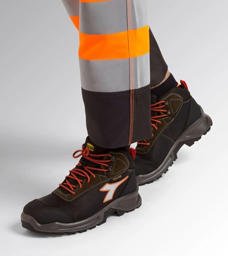 Diadora werkschoen sport diatex 181120 mid s3 (zwart groen) | zwart groen | maat 42 - 8053607615933