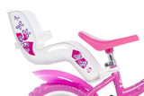 Dino flappy 12 inch 21 cm meisjes doortrapper wit roze