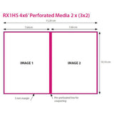 DNP Papier DSRX1HS-4X6P 2 Rol � 700 St. 10x15 Geperforeerd voor DS-RX1HS