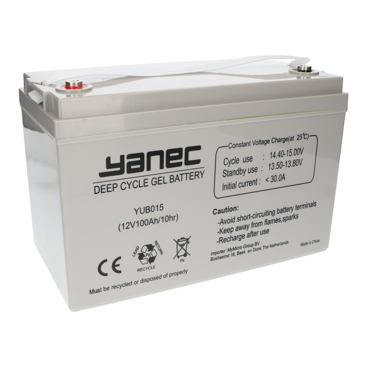 Yanec gel accu 12v 100ah