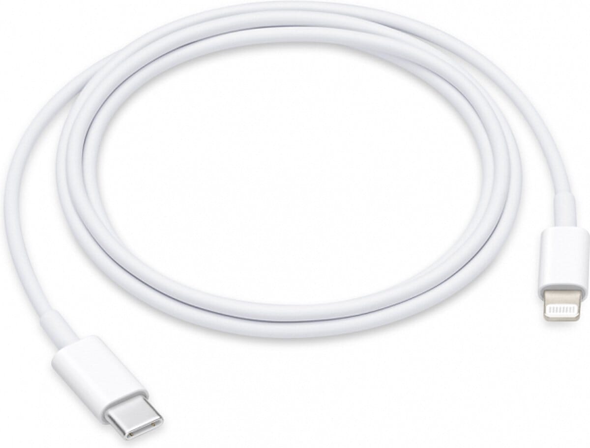 Apple Lightning naar USB-C kabel 1 Meter Wit