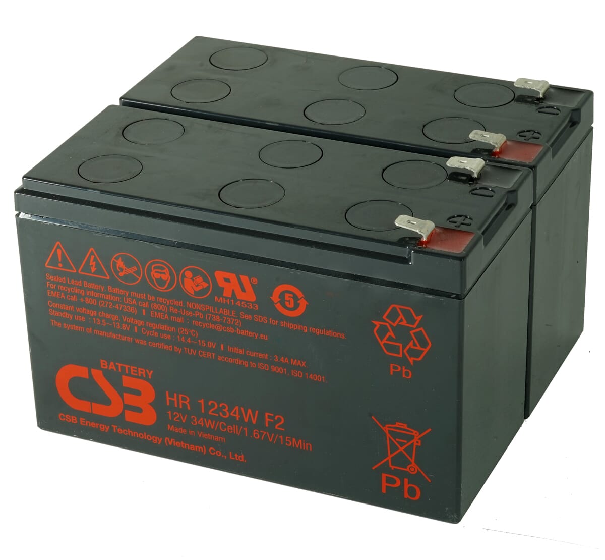 Csb battery csb ups batterij vervangingsset rbc124