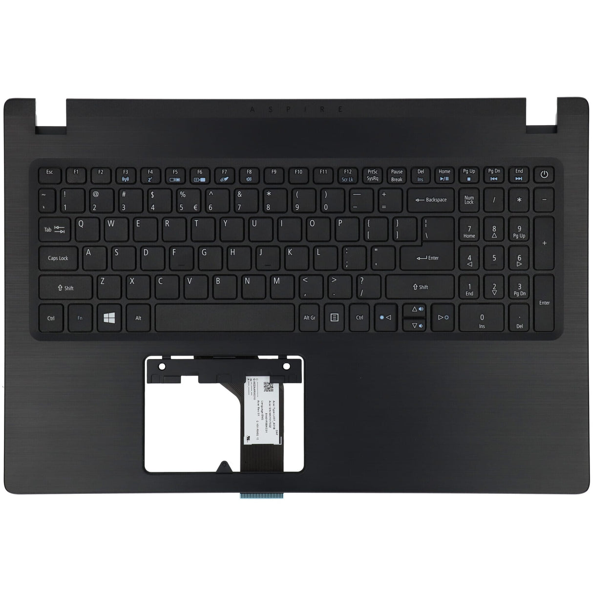 Acer laptop toetsenbord qwerty us + top cover