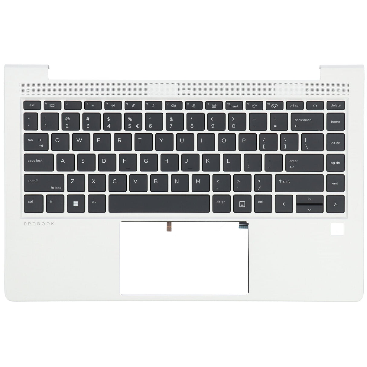 Hp laptop toetsenbord qwerty us + top cover, backlit -zilver