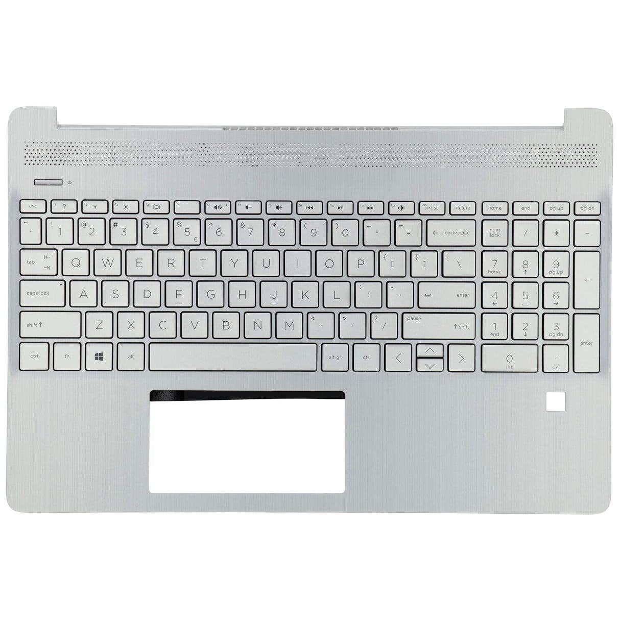 Hp laptop toetsenbord qwerty us + top cover - zilver