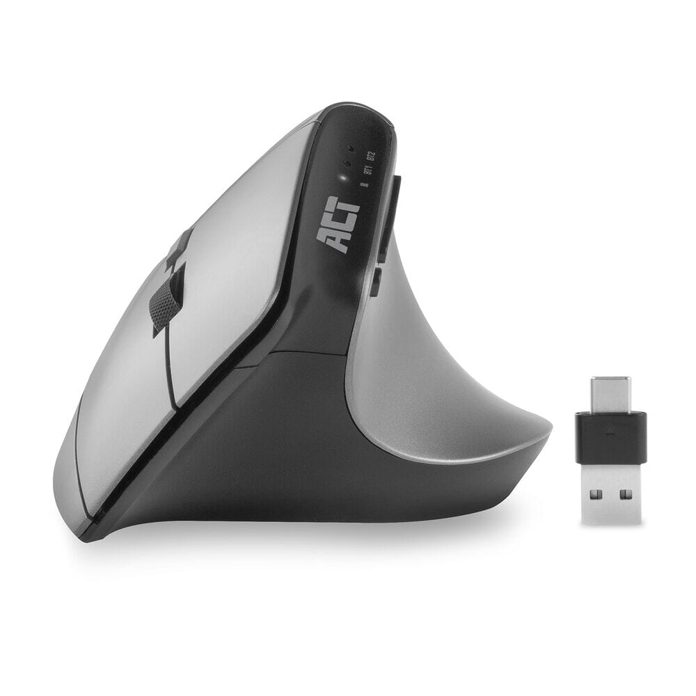 ACT Connectivity Draadloze Ergonomische Muis met Bluetooth en USB-C