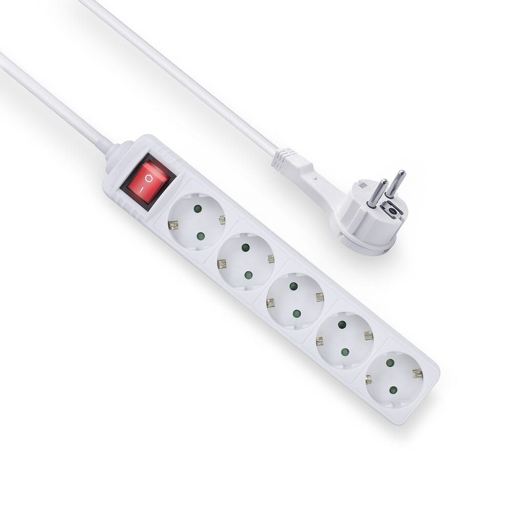 ACT Stekkerdoos 5 sockets, 1,5 m