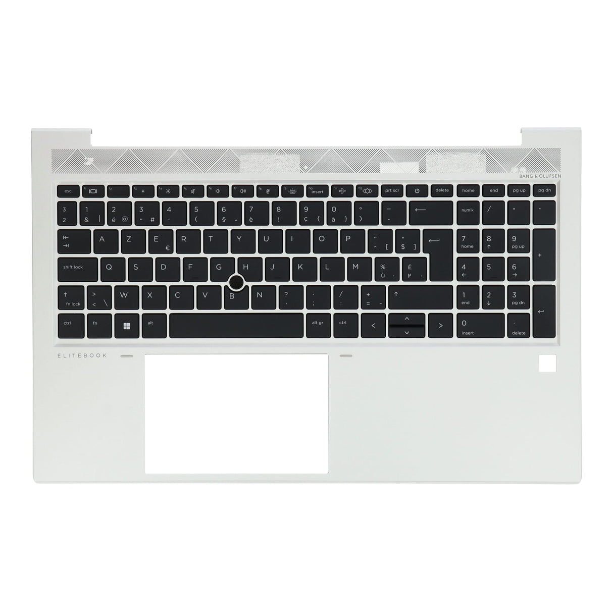 Hp laptop toetsenbord azerty be + top cover, bl zilver