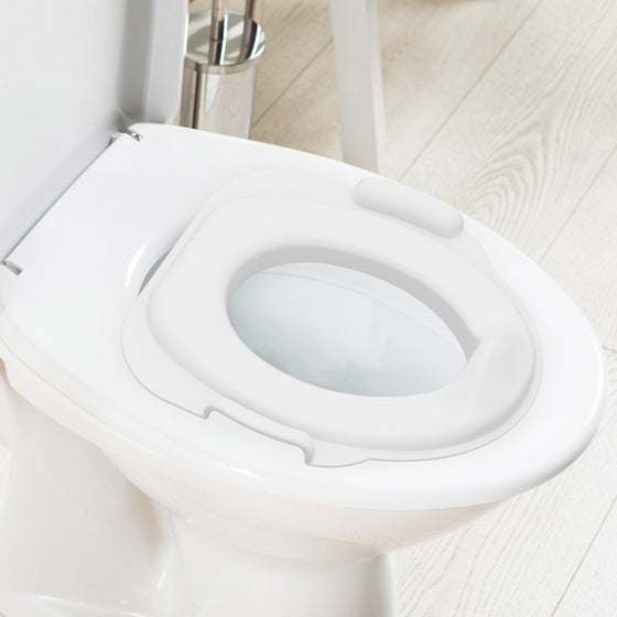 Dolu 2-in-1 XL Educatief Plaspotje met Doorspoeleffect Wit Roze