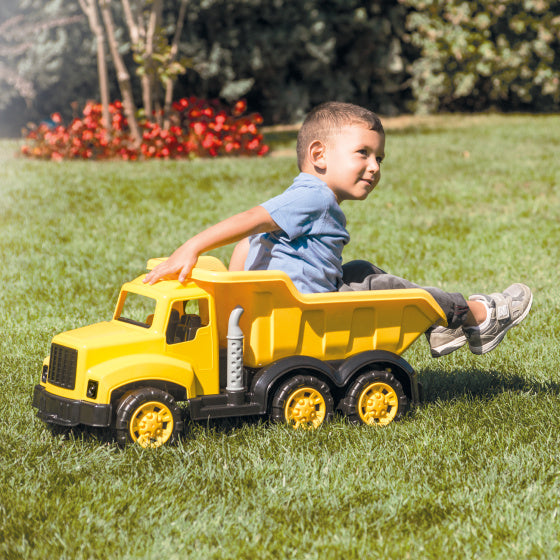Dolu Truck Speelgoedvrachtwagen 83 cm Geel Zwart