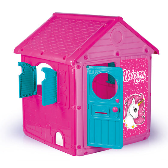 Dolu My 1st Unicorn House Speelhuisje met Deurbel Roze Blauw
