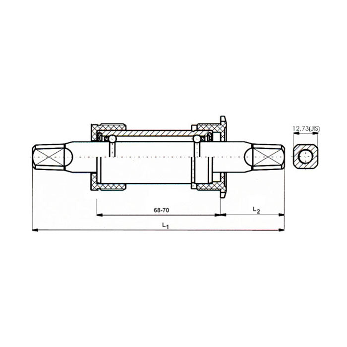 Messingschlager neco trapas alu. bsa 131 mm.