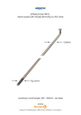 Alpina Spaken 13G (2,34mm) 266mm RVS (P36)