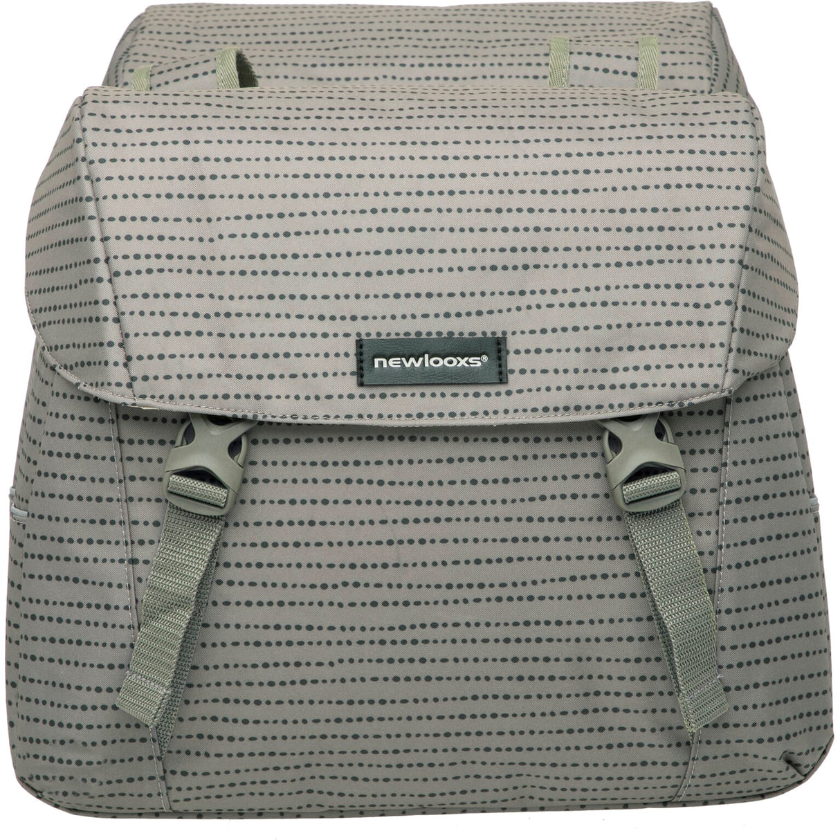 Joli Double Fietstas - Waterafstotend polyester - Zwart Blauw Groen - 37L