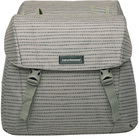 Joli Double Fietstas - Waterafstotend polyester - Zwart Blauw Groen - 37L