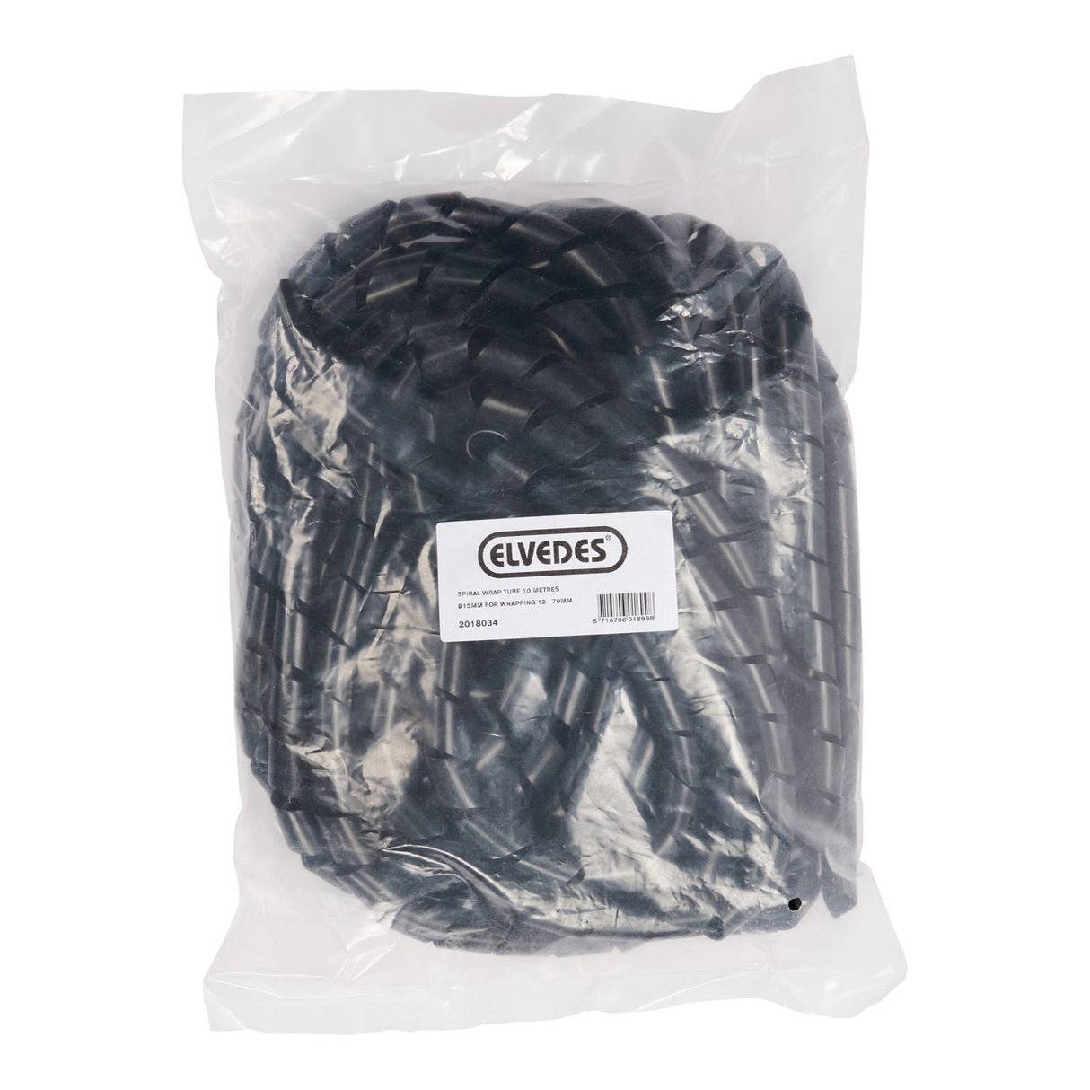 Elvedes cable systems bv spiraalslang elvedes (15mm) 10 meter zwart