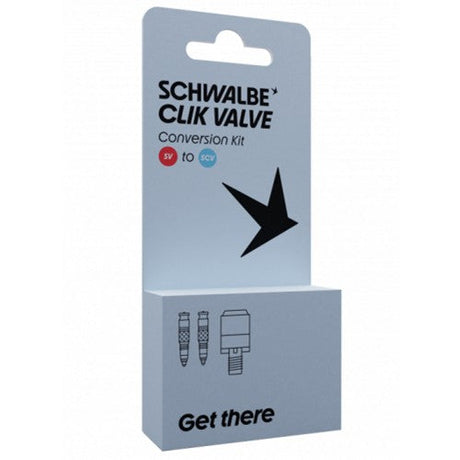 Schwalbe benelux b.v. schwalbe clik valve sv-scv ombouwset sv - ventiel met pompkop adapter - 3542