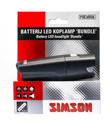 Simson koplamp Bundle batterij 25 lux stuurbocht