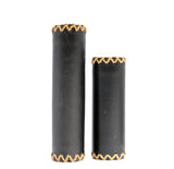 Simson Lederen Handvatten - Zwart, Authentieke Look, Optimaal Comfort, Geschikt voor Grip Shift Versnelling