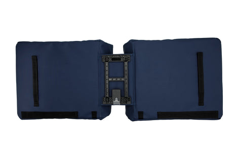 Burgers - new looxs new looxs ® odense double mik - dubbele fietstas - geschikt voor elektrische fietsen - afneembare tas voor mik bagagedrager - waterafstotend polyester - 39 liter - dark blue