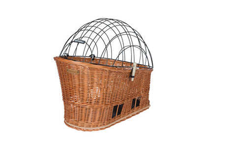 Basil Pasja - hondenfietsmand MIK - medium - 45 cm - achtermand - natural