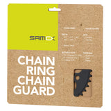 Messingschlager samox e-bike kettingblad nw 46t bcd 104 mm. 1 2x3 32 en 11 128 staal zwart