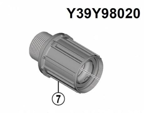 Shimano benelux b.v. shimano y39y98020 cassettebody 8 9 10 spd. fh-m6010 deore