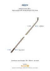 Buzaglo spaken 286-14 alpina ø2.00mm fg 2.3 rvs - zilver (144 stuks) 1