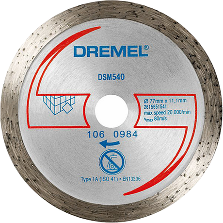Dremel dr s540 dsm20 diamant snijschijf - 2615s540jb