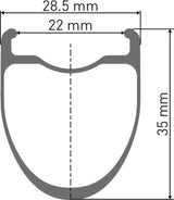 Dt swiss erc 1100 dicut wts 35 28 cl carbon rear wheel