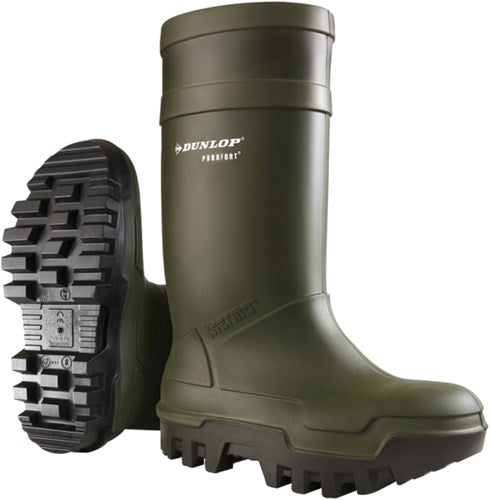 Dunlop c662933 thermo + purofort s5 full safety groen - maat 43 (uk9) - 15.032.047.09