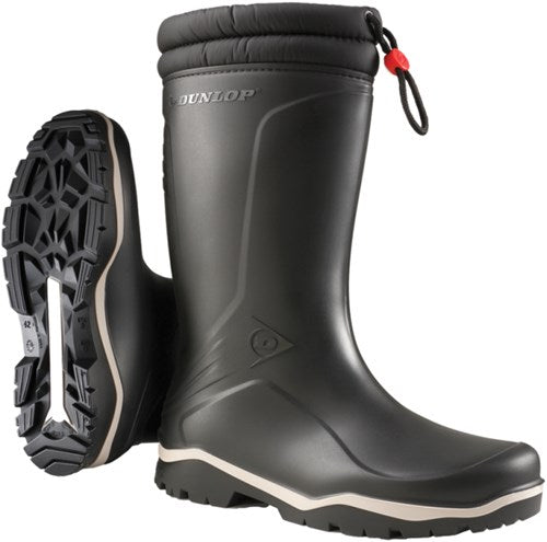 Dunlop k400061 blizzard gevoerde winterlaars pvc zwart - maat 44 - 15.032.076.44