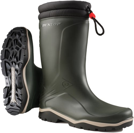 Dunlop k486061 blizzard gevoerde winterlaars pvc groen - maat 46 - 15.032.073.46