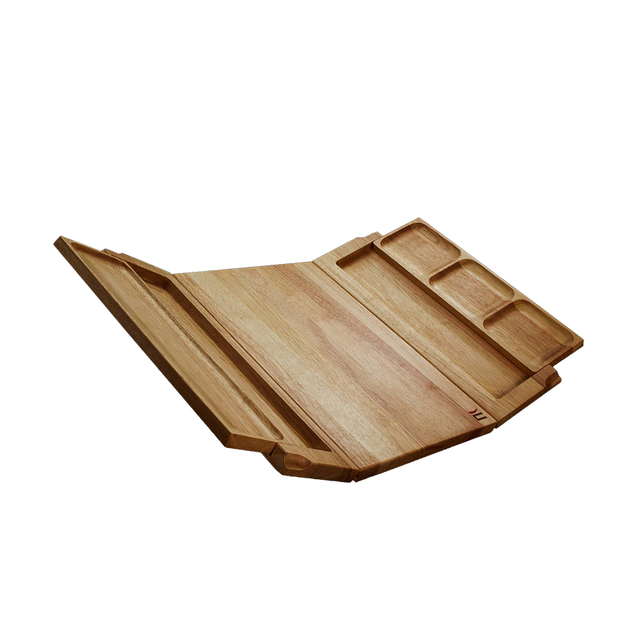 Dutch snijplank triple teak 25x39x4cm