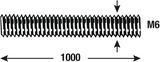 Connex draadstang m6 1m ms - dy250708
