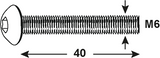 Connex laagbolkopschr.b6k m6x40 8s rvs-a4 - dy4870640